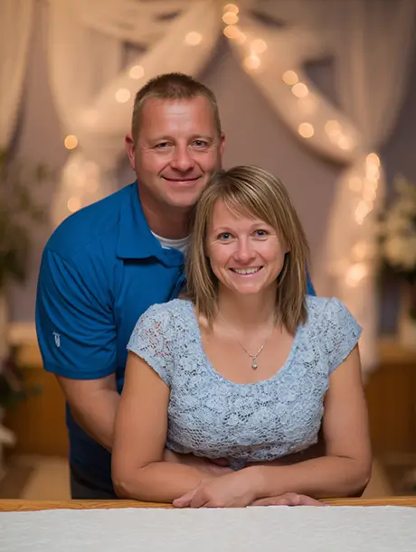 Couple celebrating anniversary