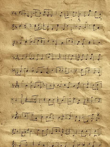 Musical notes sheet